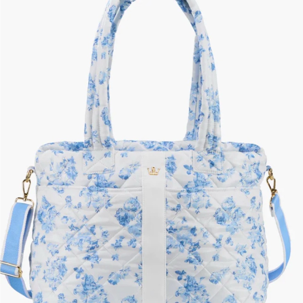 Oliver Thomas Blue and White Floral Tote Bag